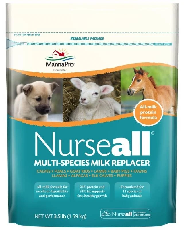 Nurse-All Livestock Milk Replacer, 3-1/2-Lbs.