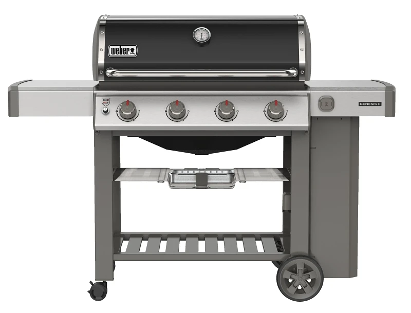 Genesis II E-410 4-Burner LP Gas Grill, 48,000-BTU, Black