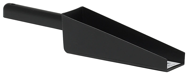 Gutter Scoop, Black, Plastic, 2-1/2-In.