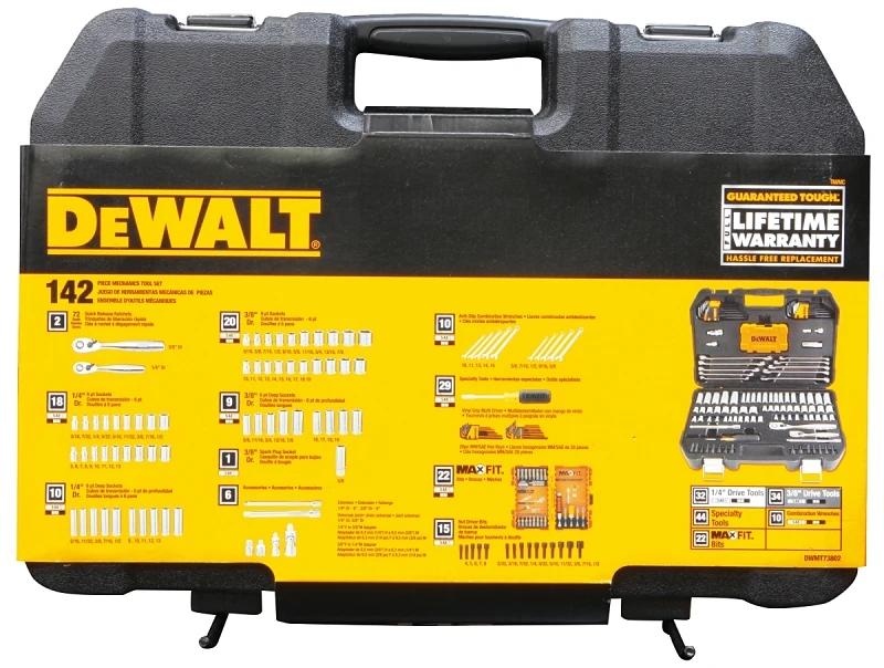 142-Pc. Mechanics Tool Kit, With Case
