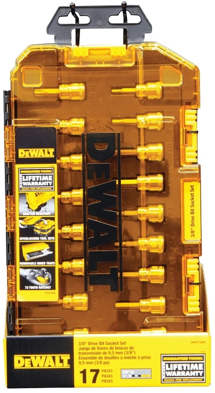 Specialty Bit Socket Set, SAE & Metric, 3/8 In. Drive