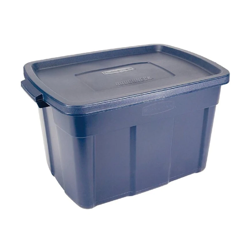 Roughneck Storage Tote, Dark Indigo Metallic, 25-Gallons