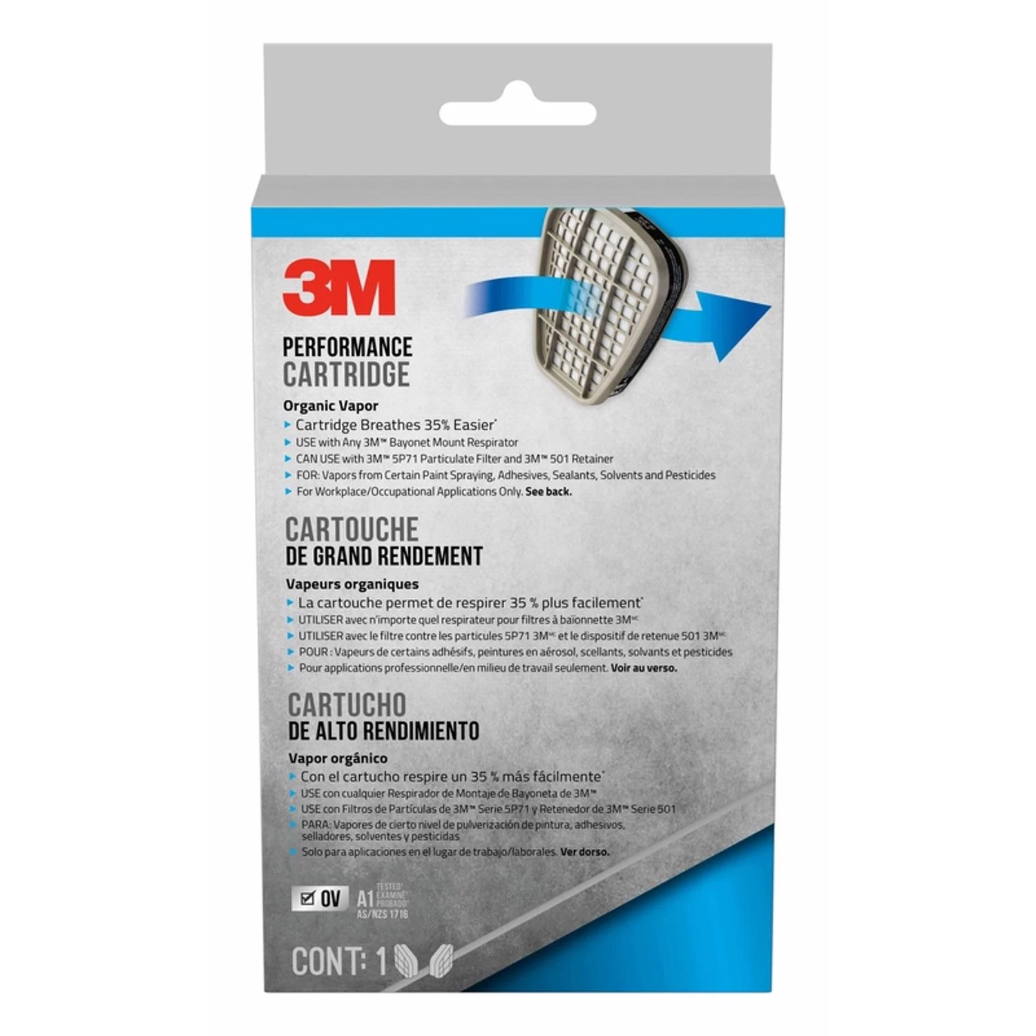 Organic Vapor Respirator Replacement Cartridges