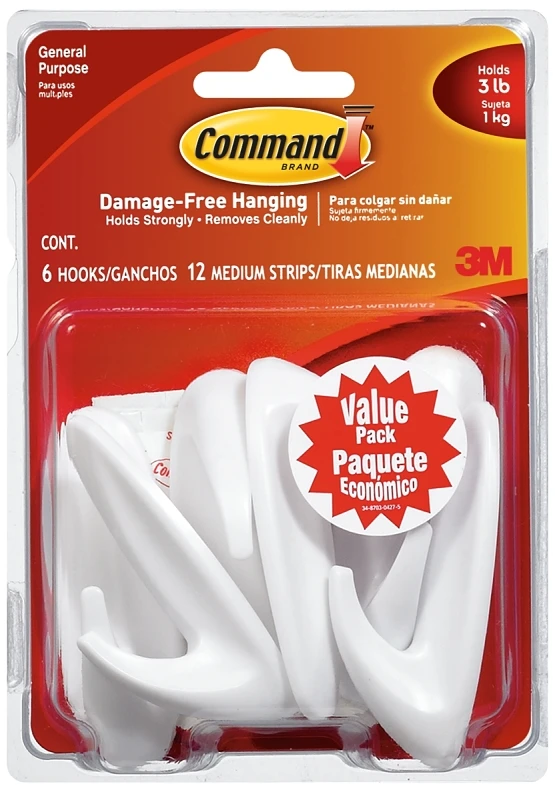 18-Count Medium Hook Pack