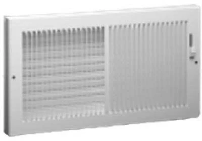 Baseboard Register, Steel, White, 10 x 6 In.