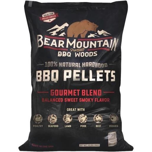 BBQ Hardwood Pellets, Gourmet, 20 Lb.