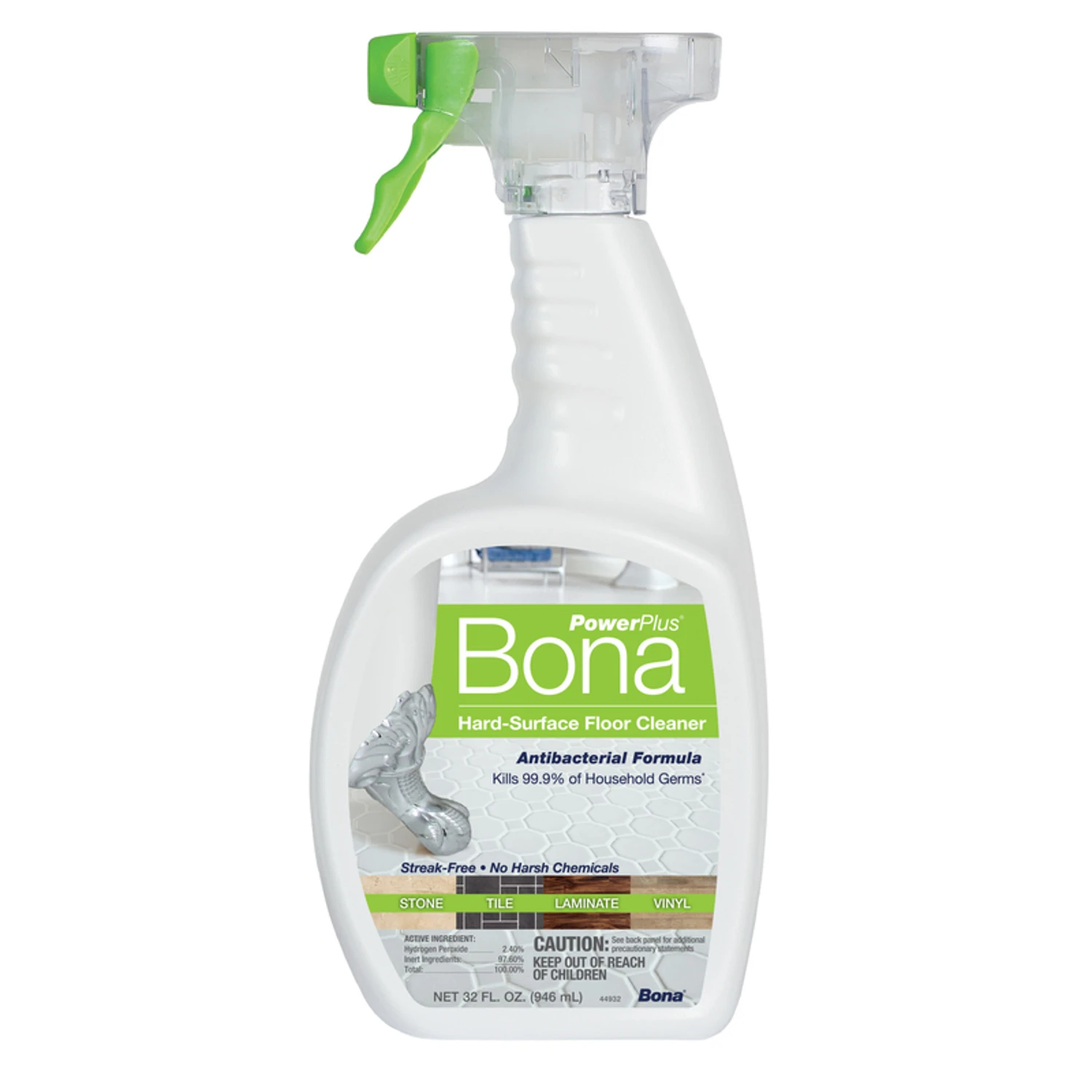 Powerplus Hard Surface Cleaner, Antibacterial, 32 oz. Spray
