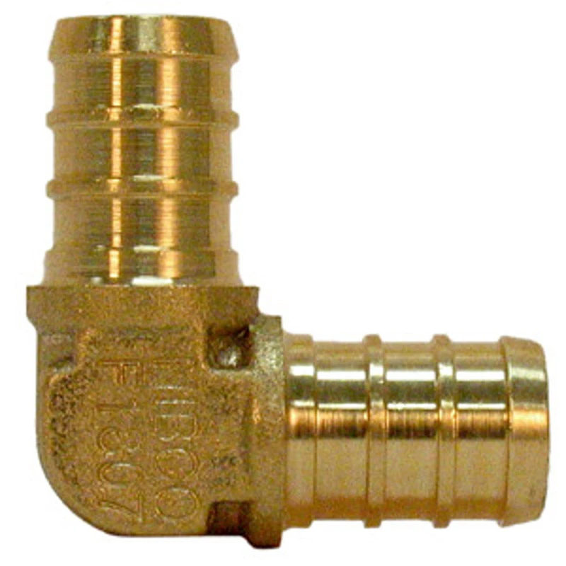 Insert Pipe Elbow, Lead Free, 3/4 In. Brass Barb