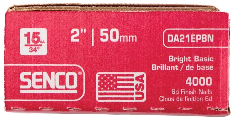 Collated Bright Finish Nails, 2 In., 4,000-Ct.