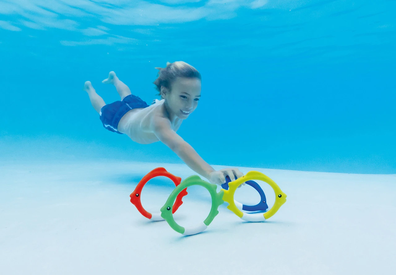 Underwater Fish Rings, 4-Pc.