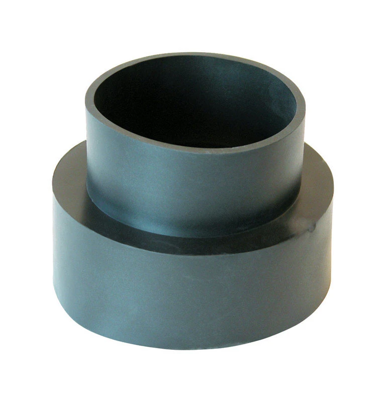 Rubber Down Spout Adapter, 3 x 2 x 4 In.