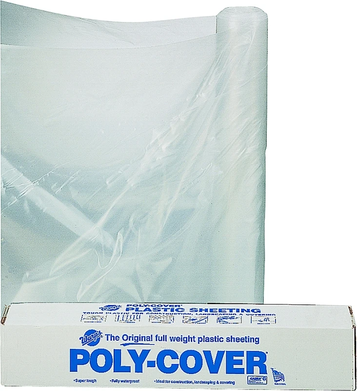 Poly 4x10-c 10' X 100' Clear Polyethylene Film - 4 Mil Thickness