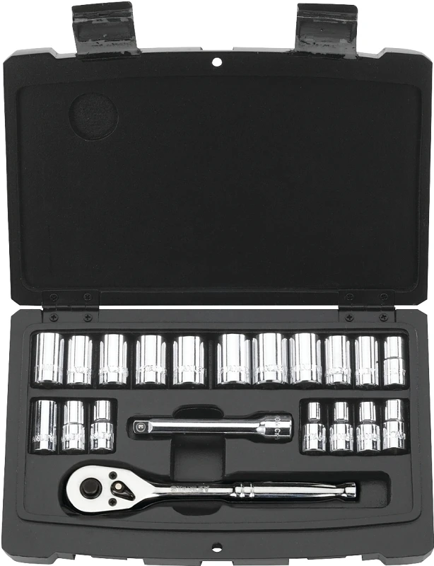 20-Pc. SAE Socket Mechanic Set, 1/4 In. Drive