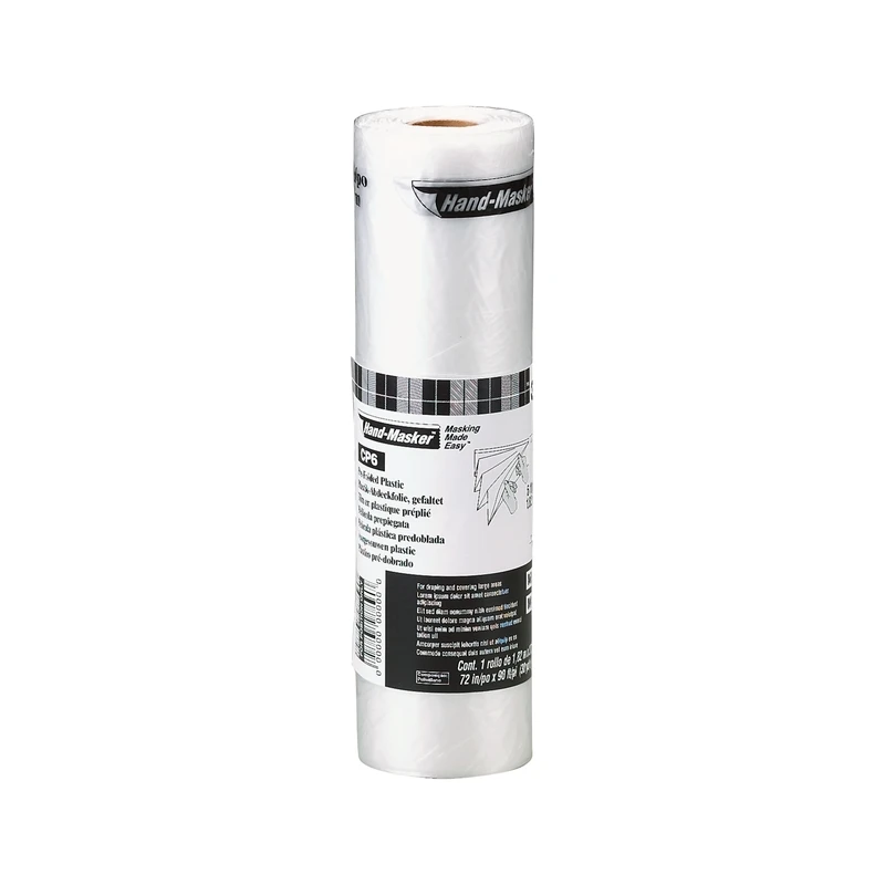 Hand Masker Contractor's Plastic, 6 x 90 Ft.