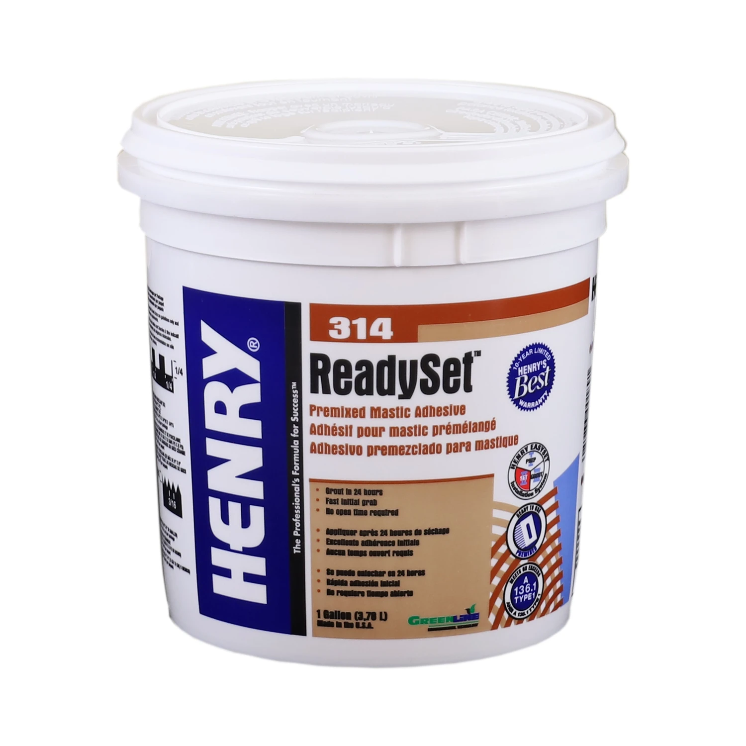 314 Ceramic Adhesive, 1-Gal.