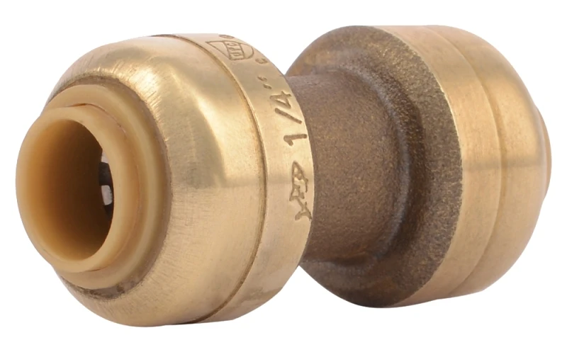 1/4 x 1/4 In. Push-Fit Pipe Coupling, Lead Free