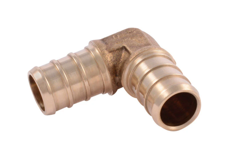 Insert Pipe Elbow, Lead Free, 1/2 In. Brass Barb, 10-Pk.