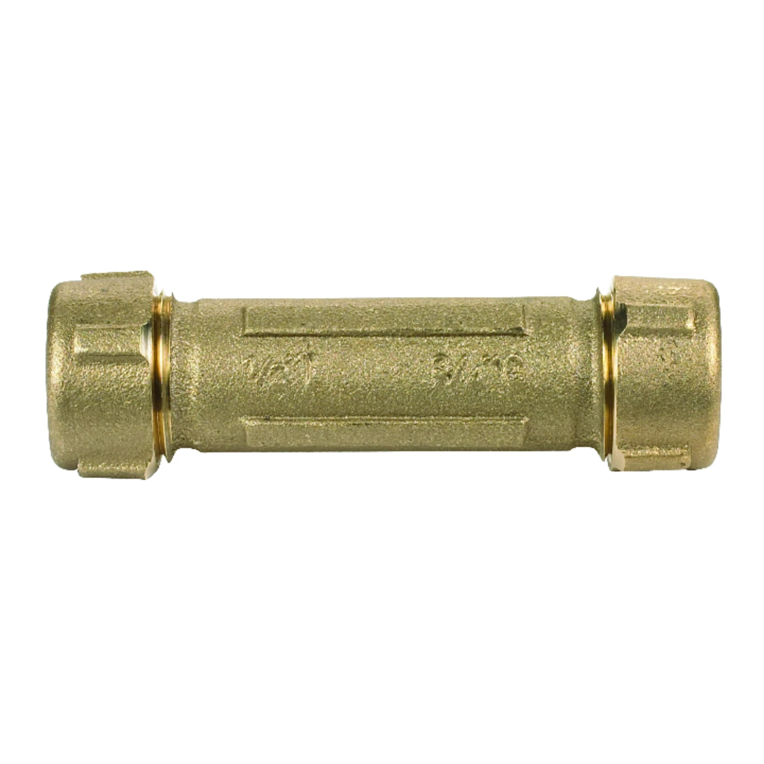 Brass Compression Repair Pipe Coupling, 3/4 In.