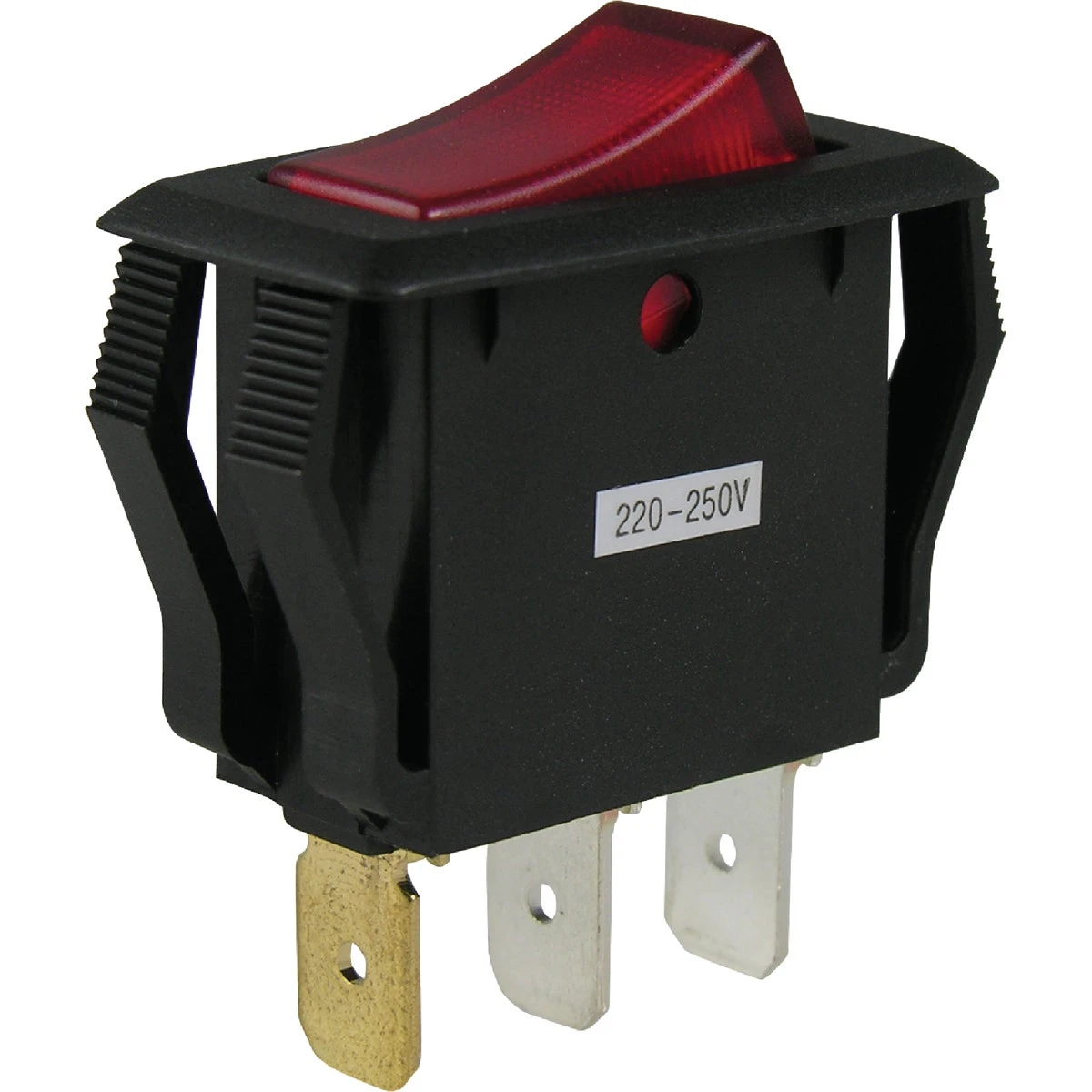 Illuminated Rocker Switch, Red, 12-Amp, 125-Volt