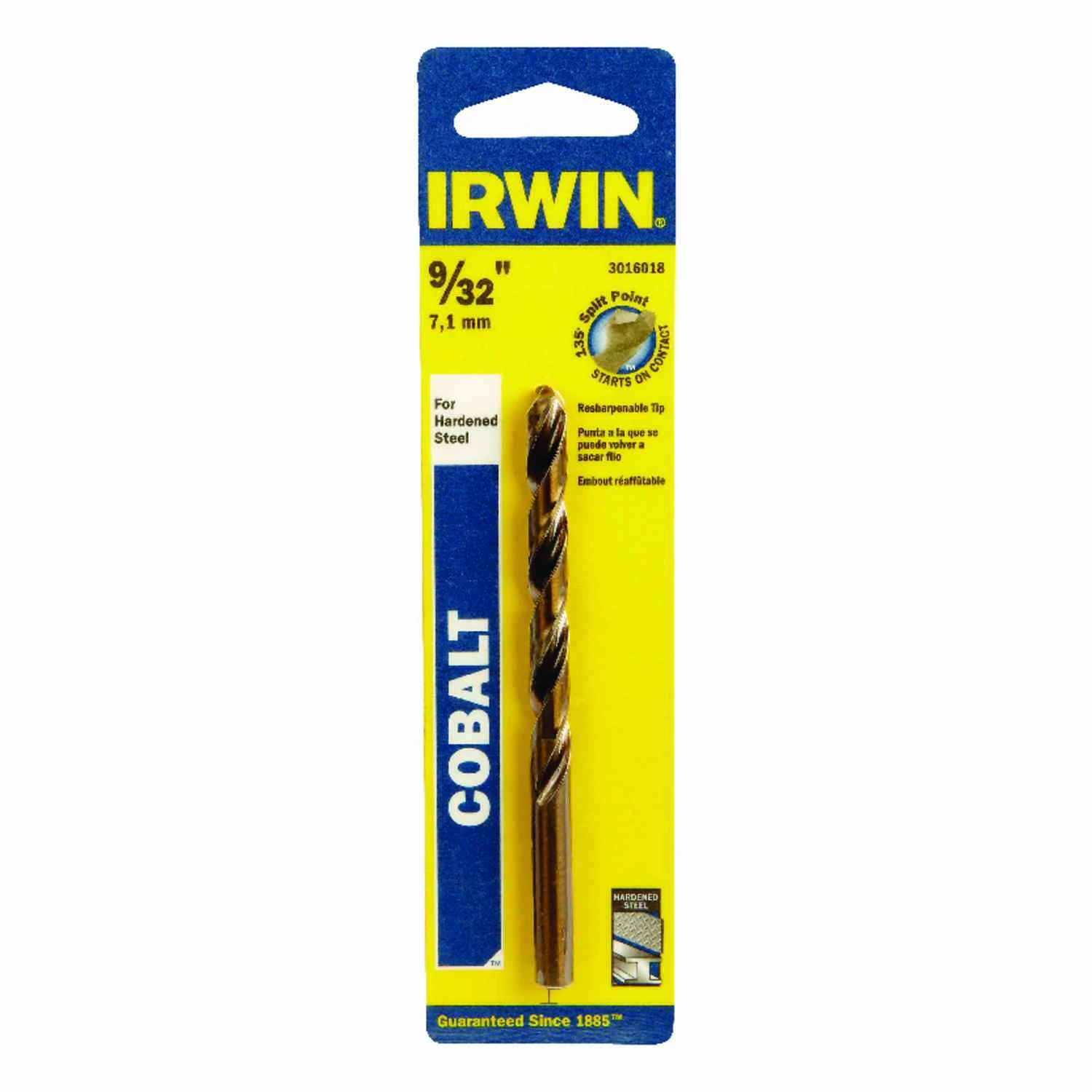 Cobalt Steel Drill Bit, 9/32-In.