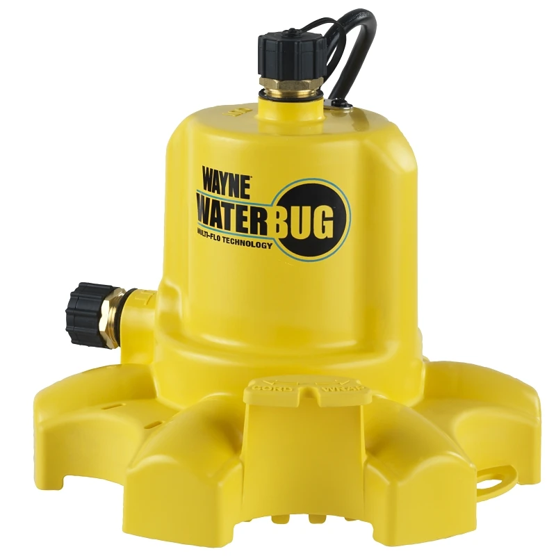 WaterBUG Submersible Utility Pump with Multi-Flo Technology, 1/6 HP