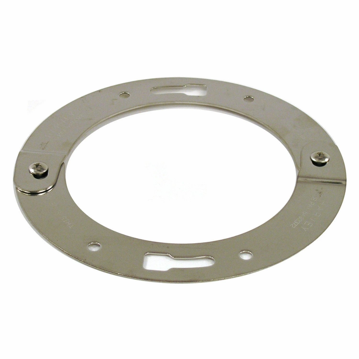 Toilet Flange Split-Repair Ring, Adjustable, Stainless Steel