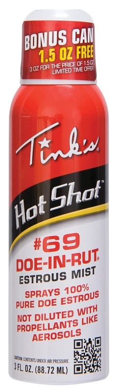 Hot Shot #69 Doe-in-Rut Lure Mist, 3-oz.