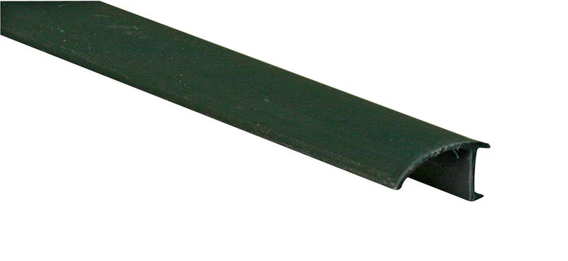 Snap-In Glass Retainer, Black, Rigid Vinyl, 9/32 x 72 In.
