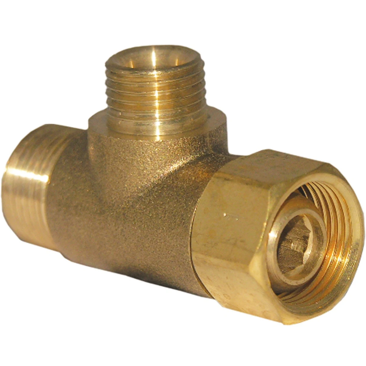 Angle Stop Add A Tee, Compression, 3/8 x 1/4 In.