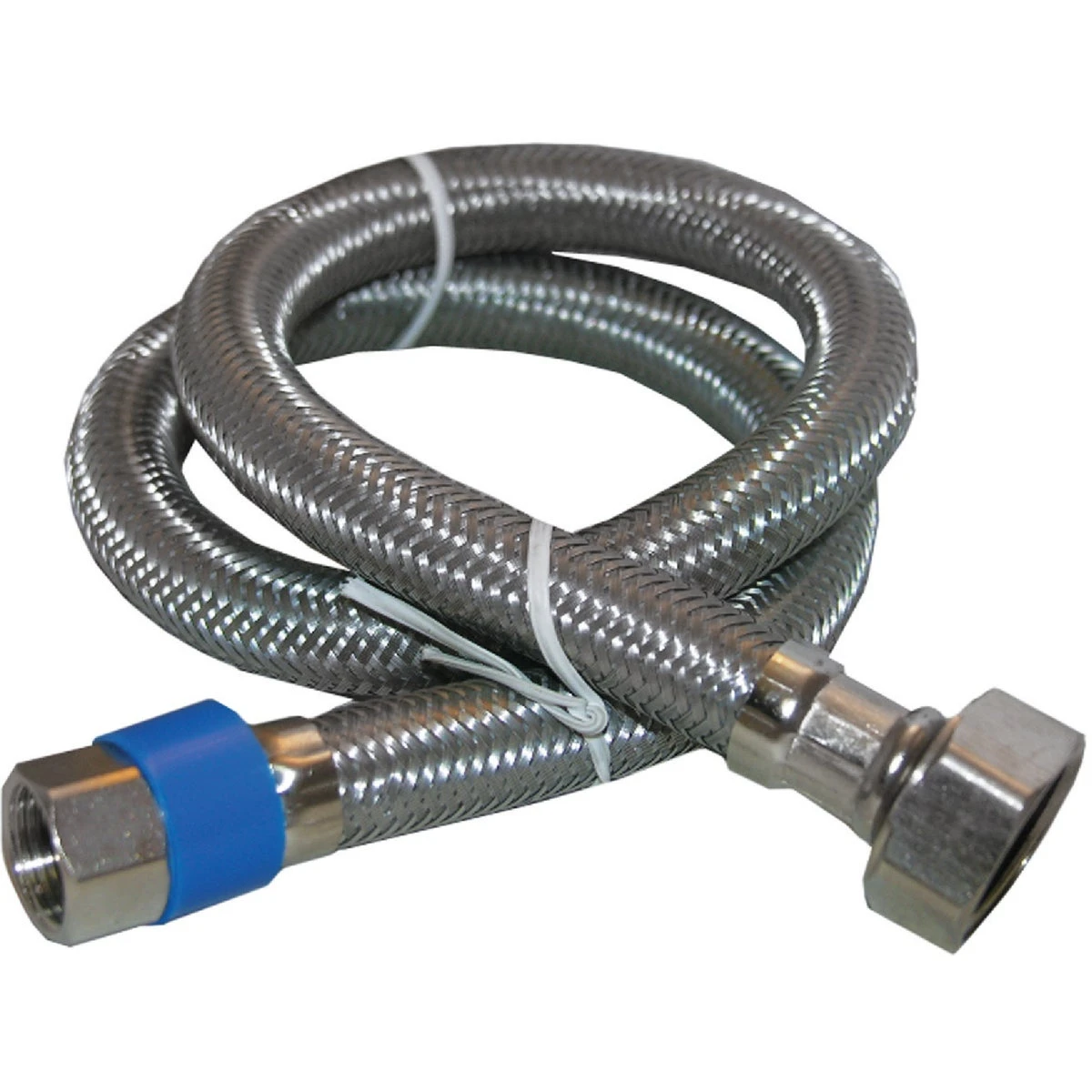 Faucet Connector, Stainless-Steel, 3/8 In. Compression x 1/2 In. Female Iron Pipee x 48 In.