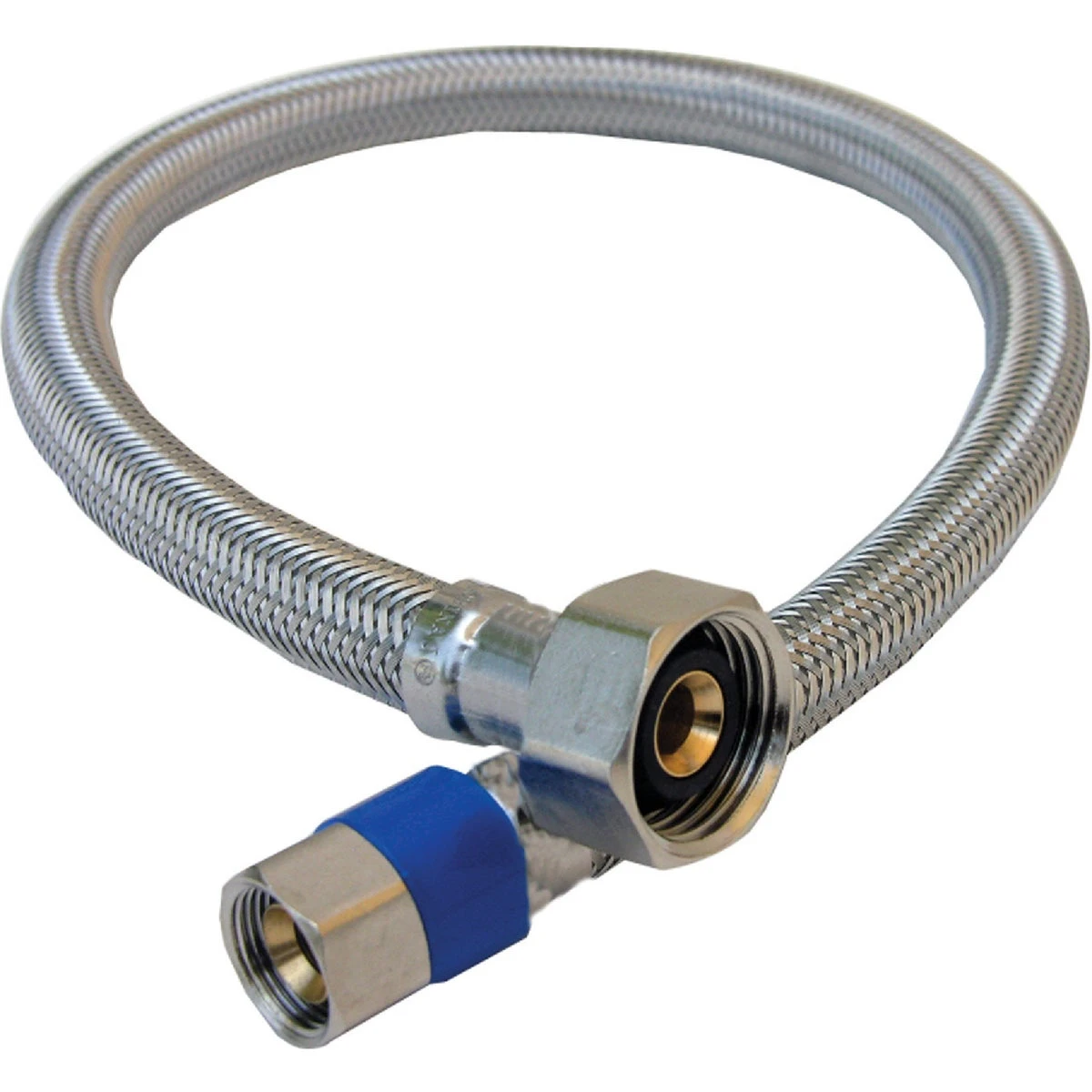 Faucet Connector, Stainless-Steel, 3/8 In. Compression x 1/2 In. Female Iron Pipe x 30 In.
