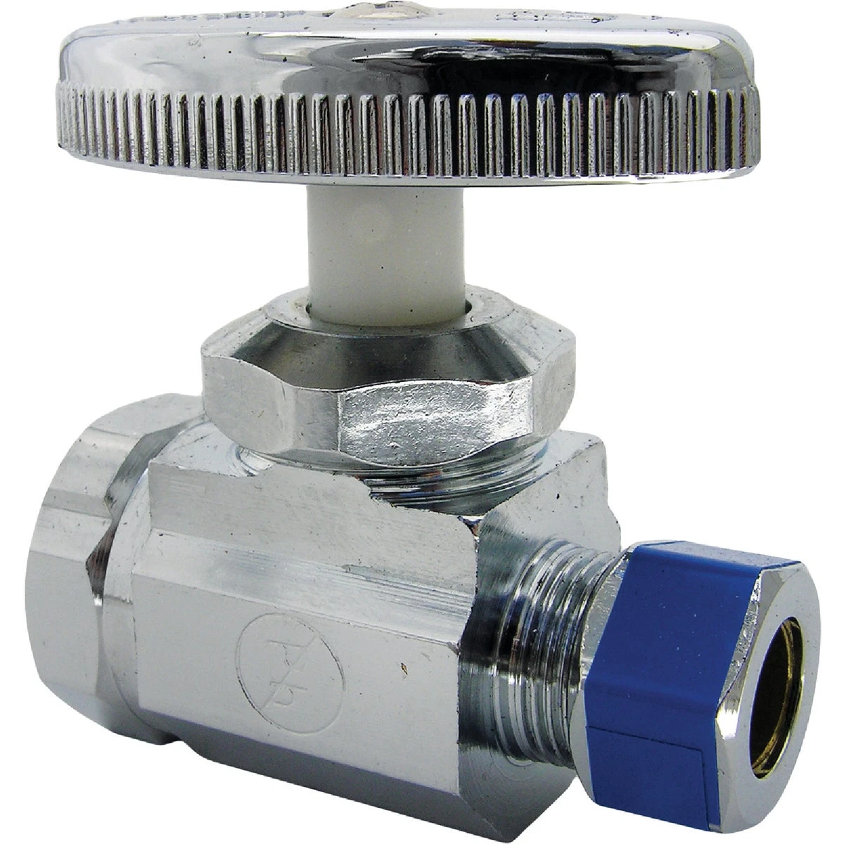 Straight Valve, Chrome 1/2 In. Female Pipe Thread Inlet x 3/8 In. O.D. Compression Outlet