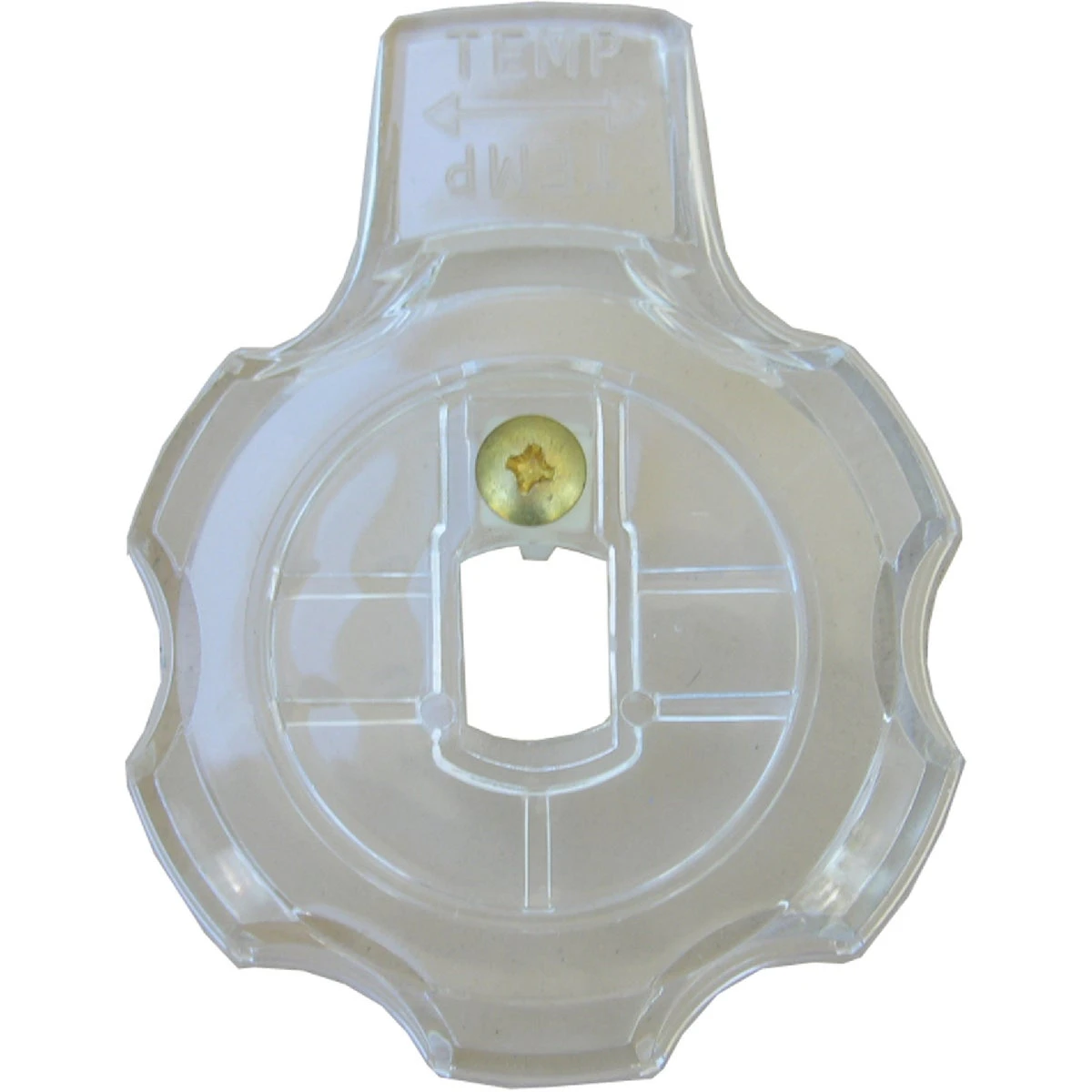 Shower Faucet Handle, Single-Lever, Clear