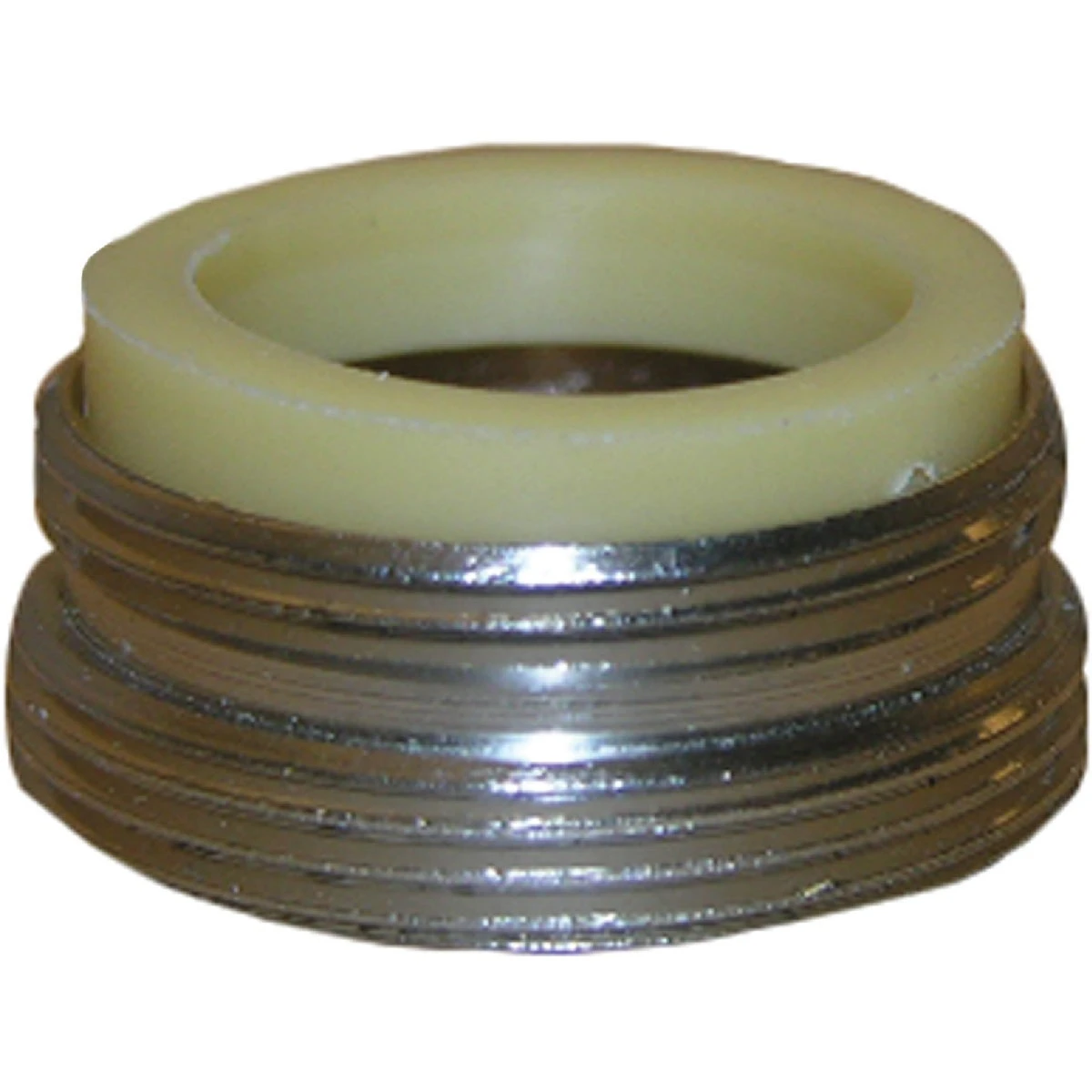 Aerator Adapter Fits Kohler & Central, Chrome-Plated, 13/16 x 27 Male Thread x 55/64 In. x 27 Male Thread