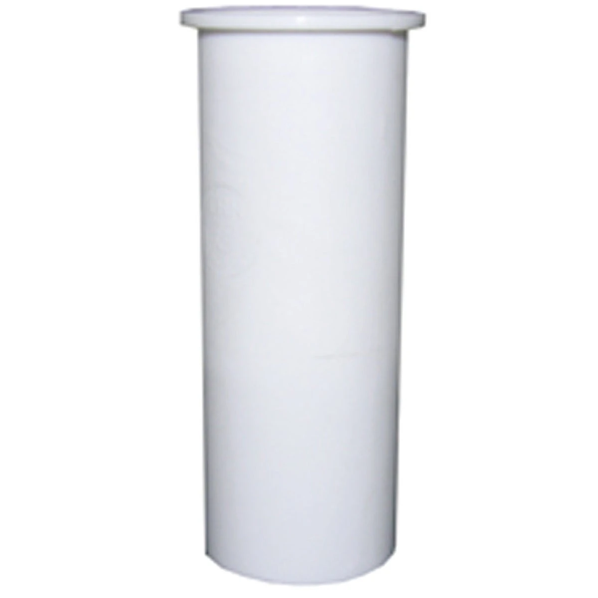 Kitchen Drain Tailpiece, Flanged, White PVC, 1-1/2 x 8 In.
