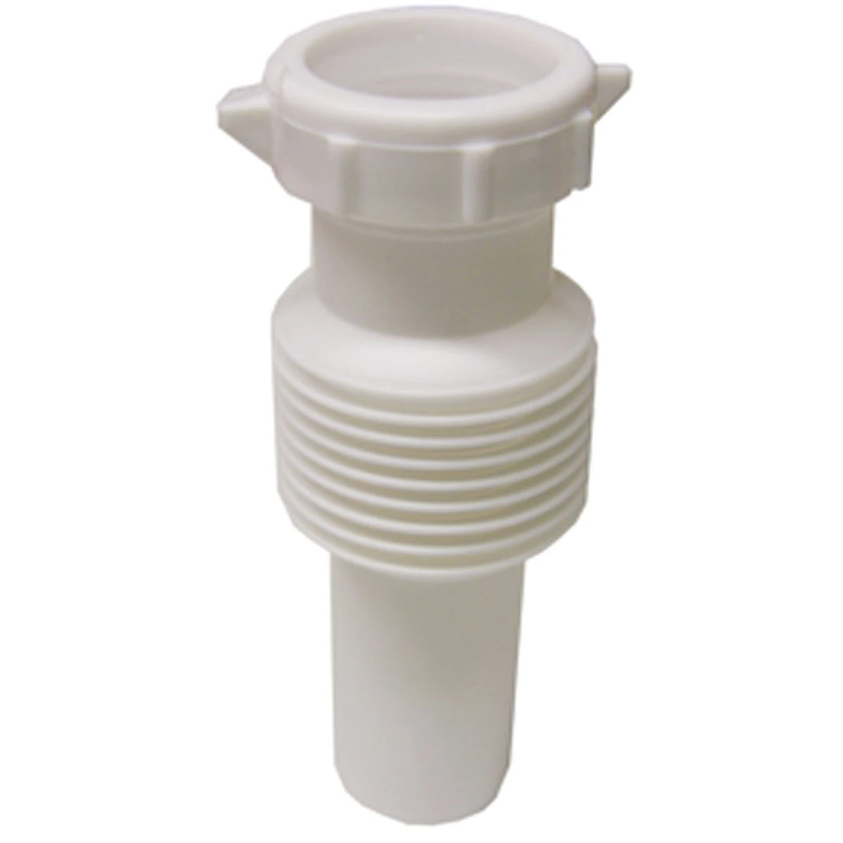 Slip Joint Tailpiece, Flexible White PVC, 1-1/4 In.