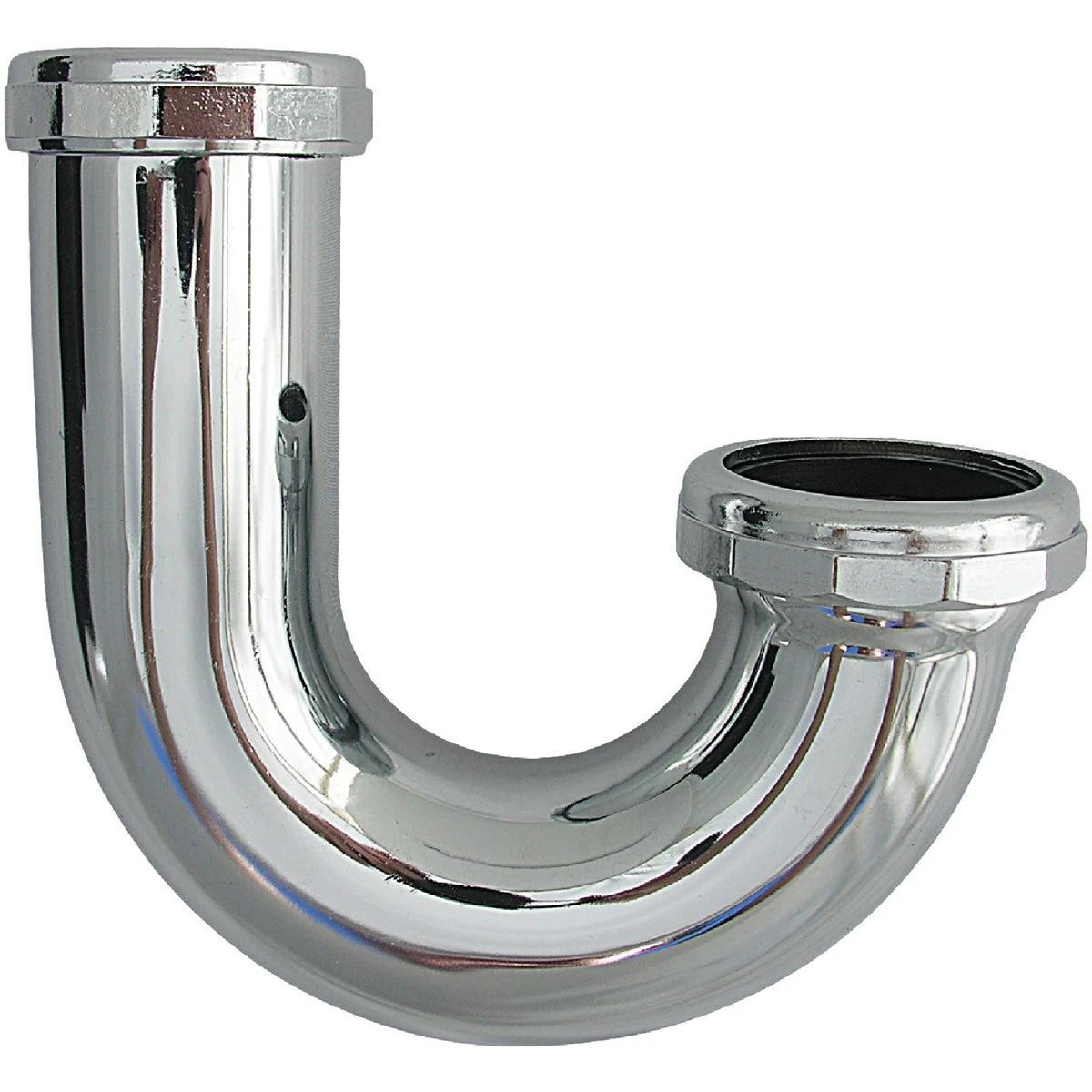 Kitchen Drain J-Bend, Chrome-Plated Brass, 1-1/2 In. O.D.