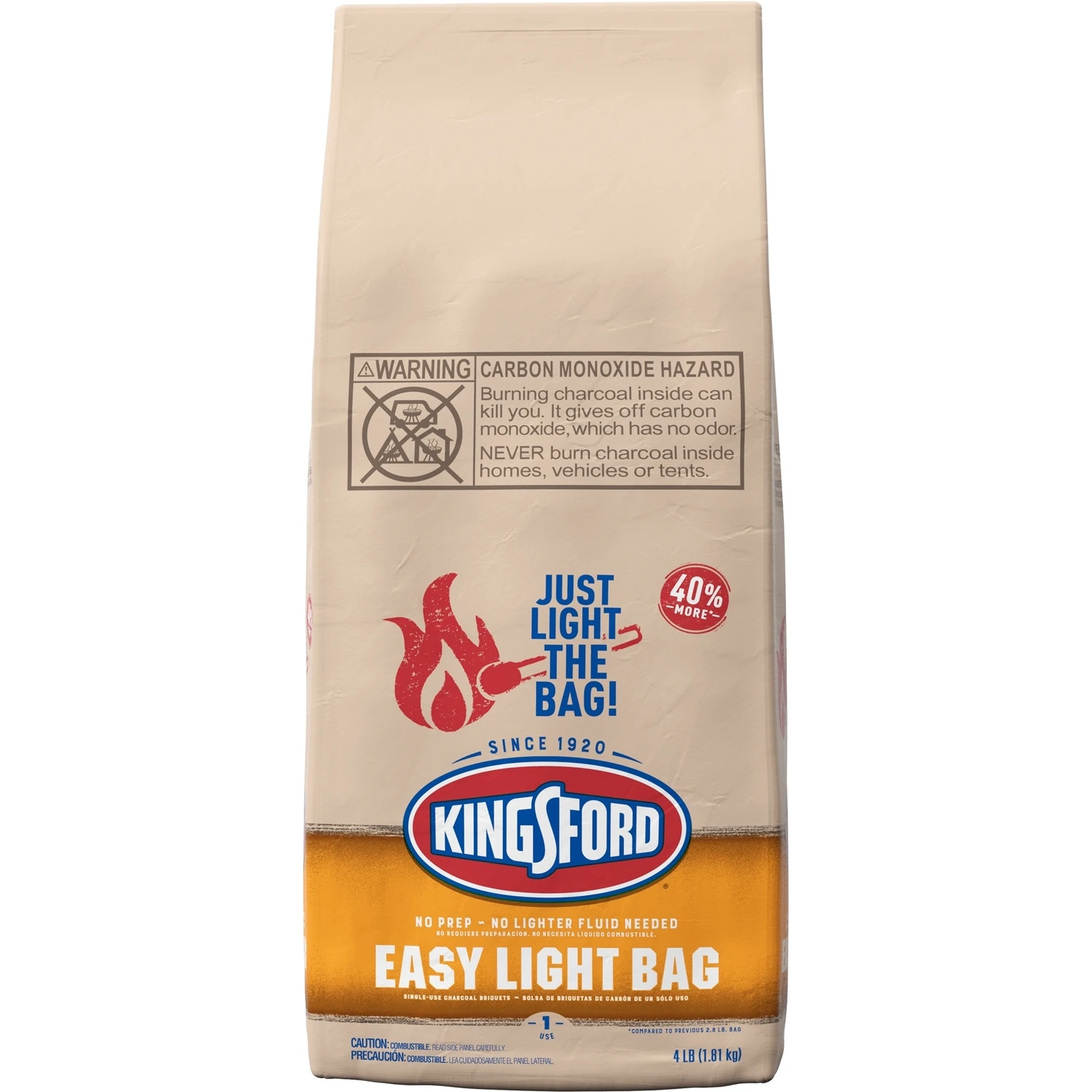 Easy Light Bag Charcoal Briquettes, 4 Lbs.