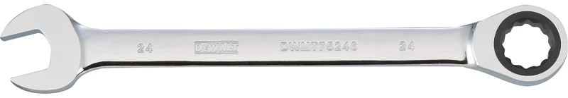 Metric Ratcheting Combination Wrench, Long-Panel, 24mm