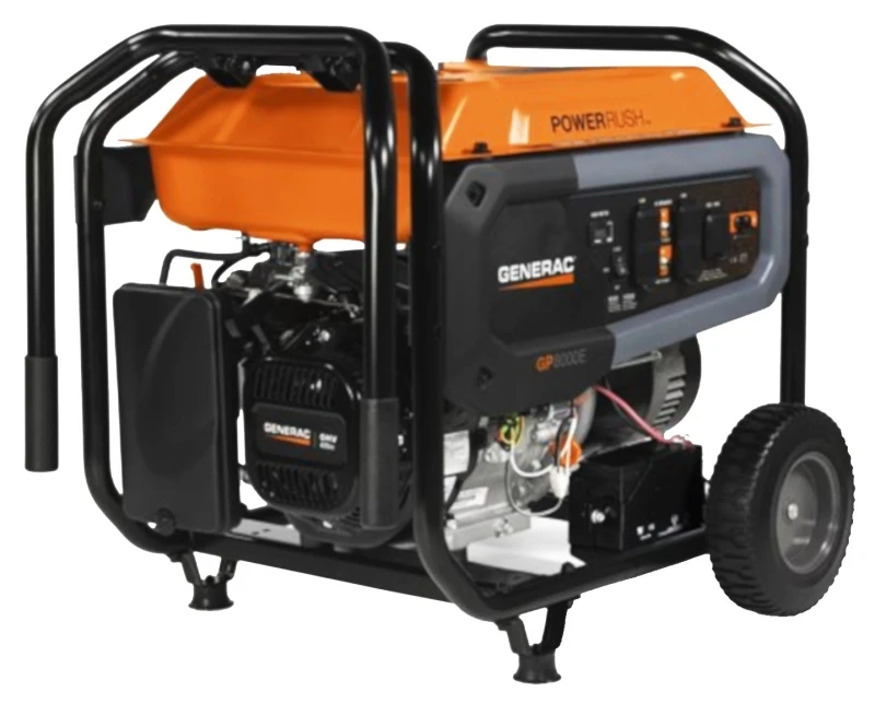 Powerrush 8000w Gasoline Powered Electric/recoil Portable Generator Model 7686