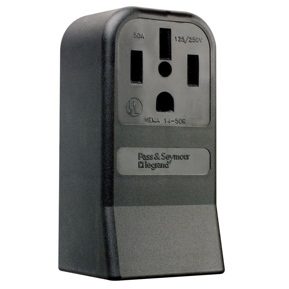 Pass & Seymour 50A 125/250V 4W Surface Outlet Receptacle