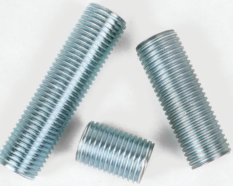 Lamp Nipple, Zinc-Plated, 1/4 IP, 3-Pk.