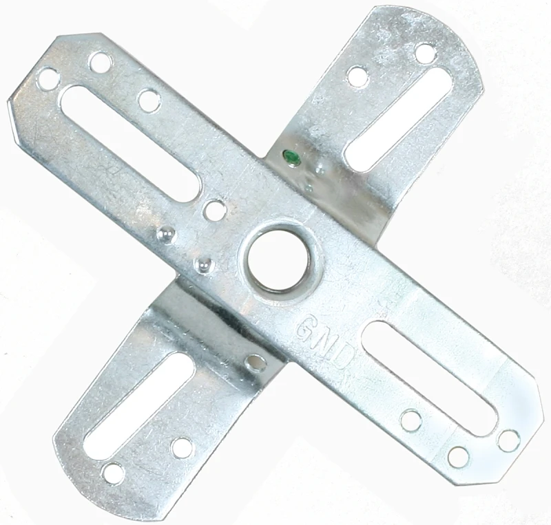 Wall Fixture Offset Swivel Crossbar, Zinc, 1/8 IP, 4-In.