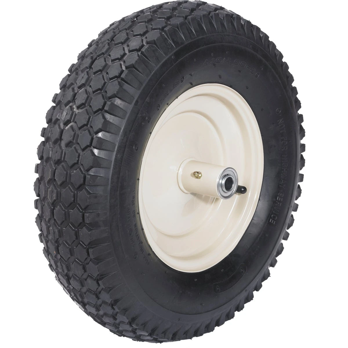 Wheelbarrow Tire, Knobby, 4-Ply, 16-In.