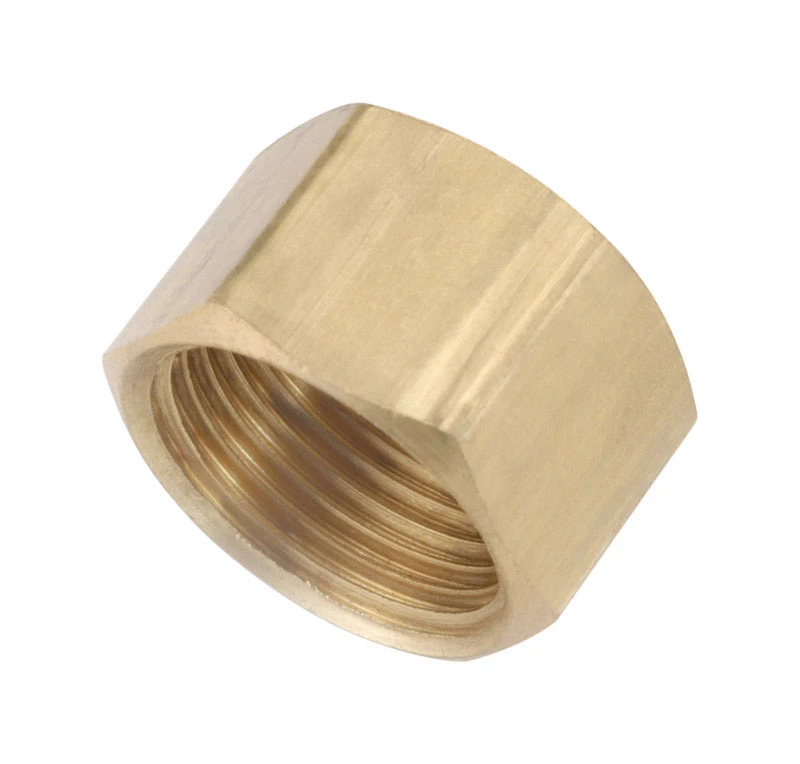 Brass Compression Cap, Lead Free, 3/8 In.
