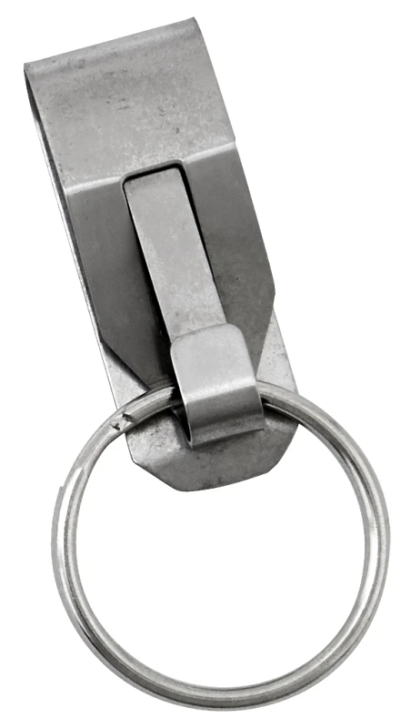 Safety Key Clip, Split-Ring, Stainless Steel