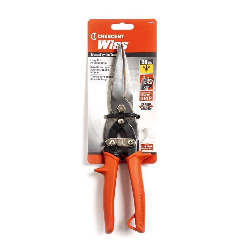 Wiss Straight-Cut Aviation Snip, 10-1/2 In.