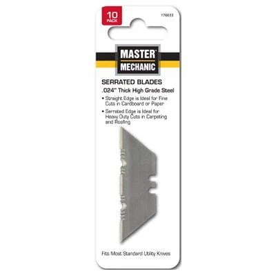 Utility Knife Blades, Serrated, 10-Pk.