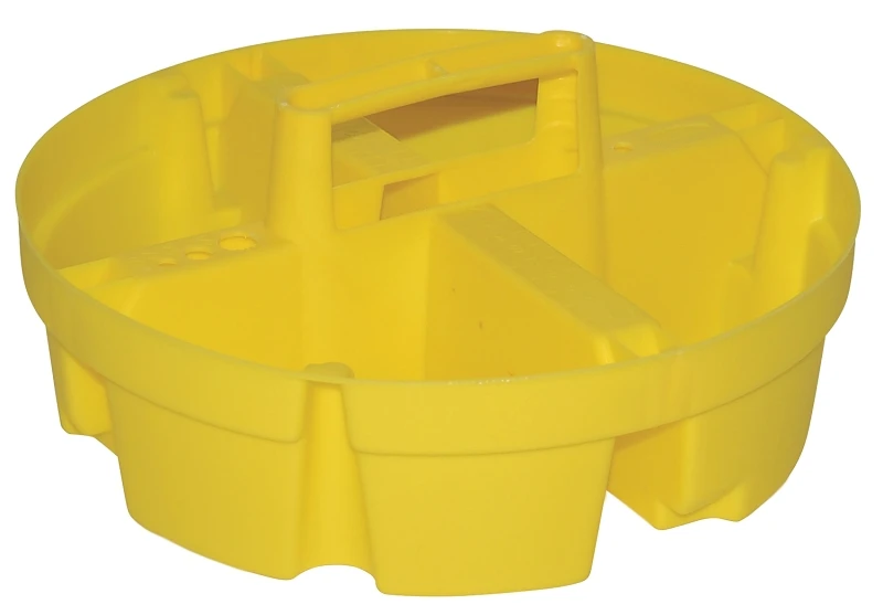 Bucket Stacker, Yellow Plastic, 5 Gallon