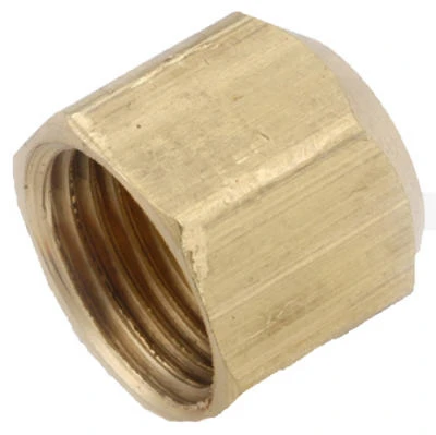 Brass Flare Cap, Lead Free, 5/8 In.